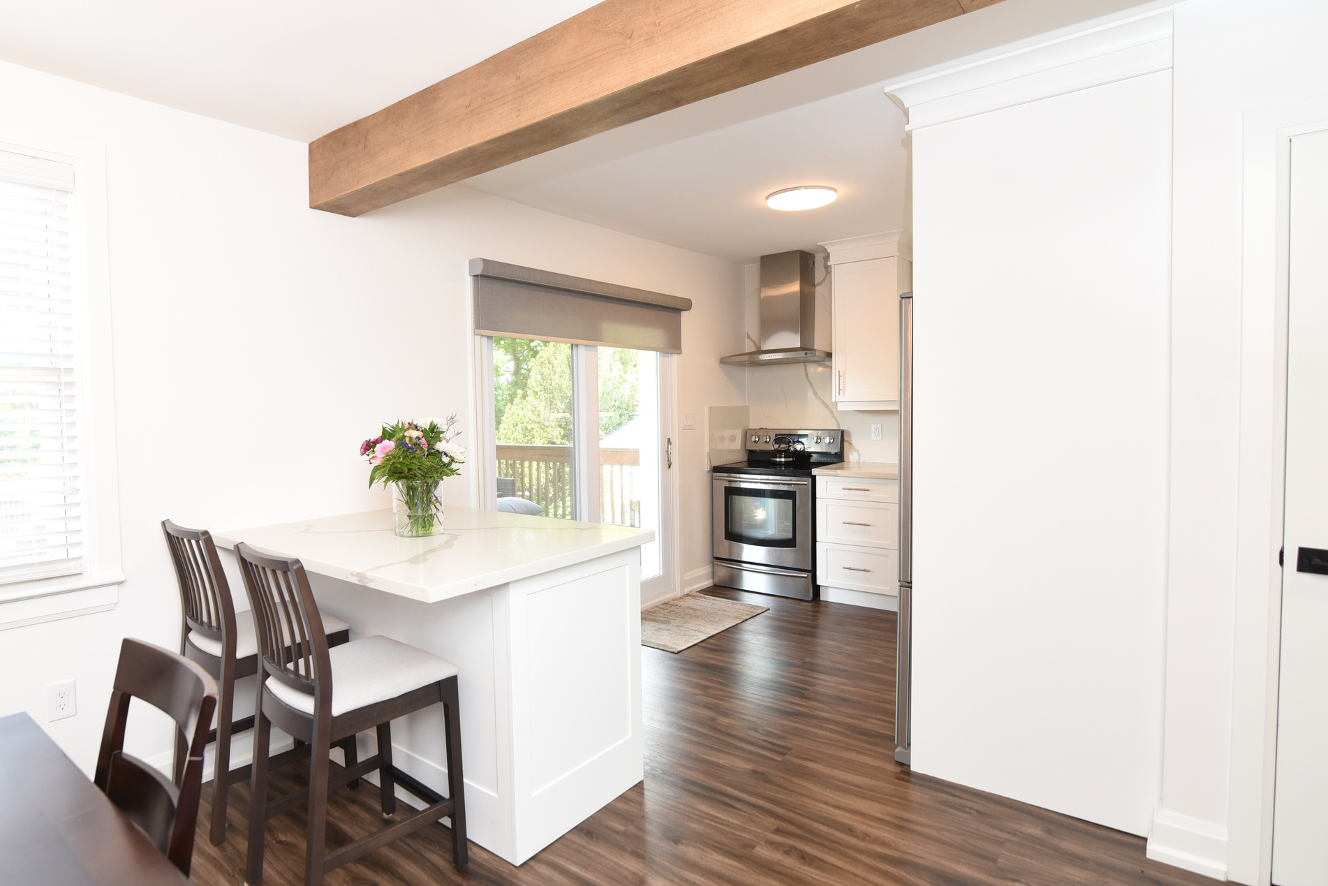 Kitchen island view