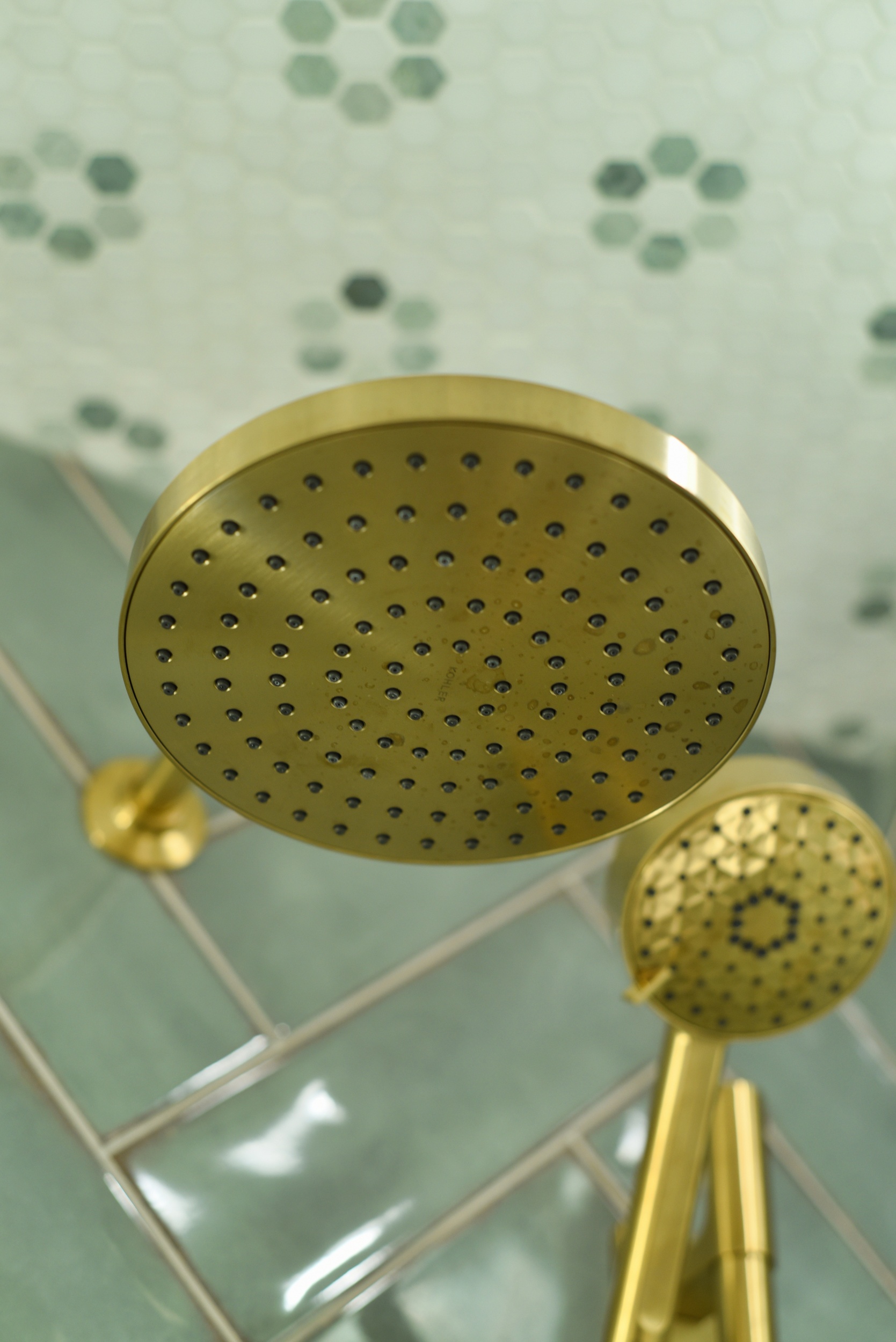 Premium showerhead detail